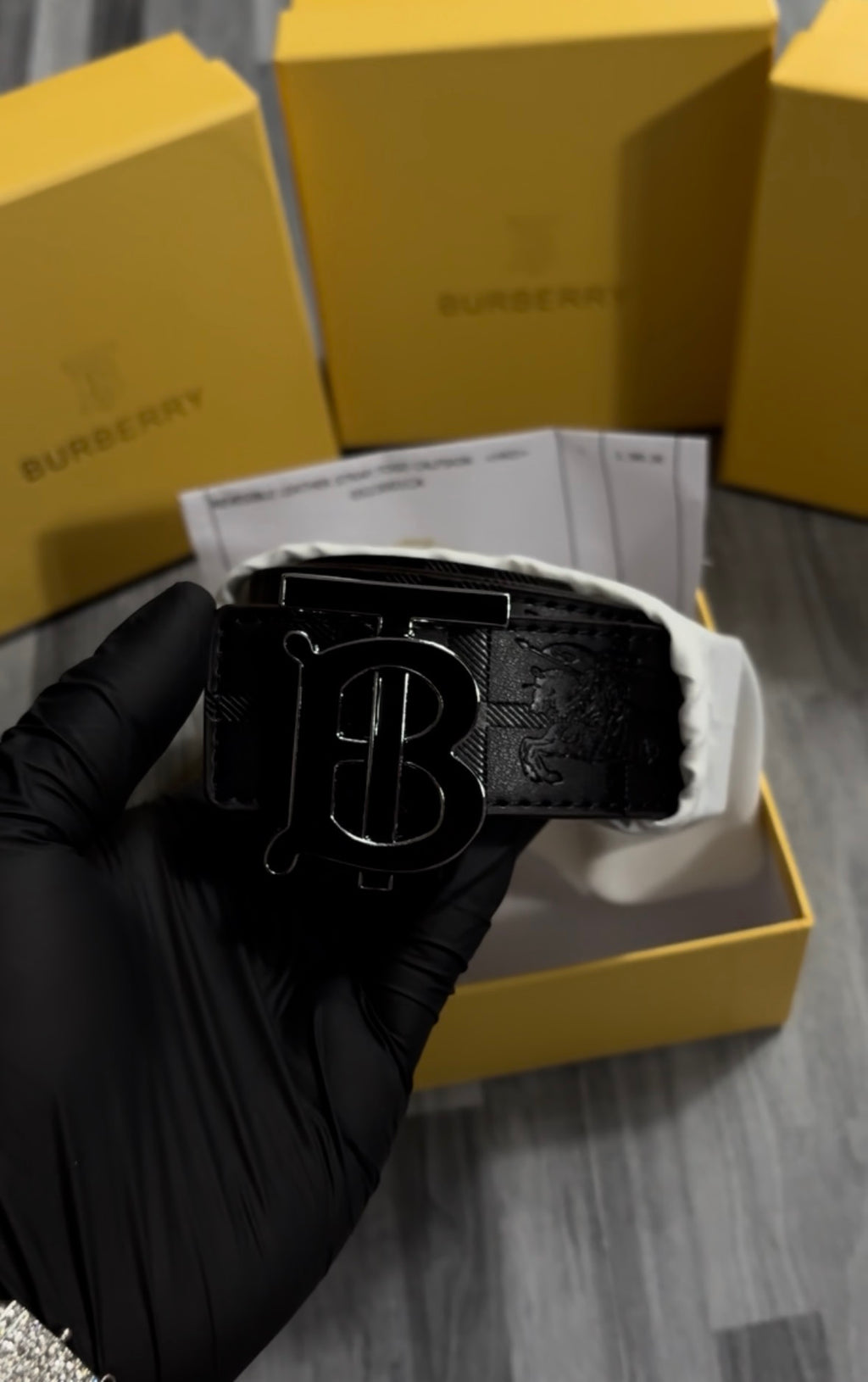 Burberry double side belt