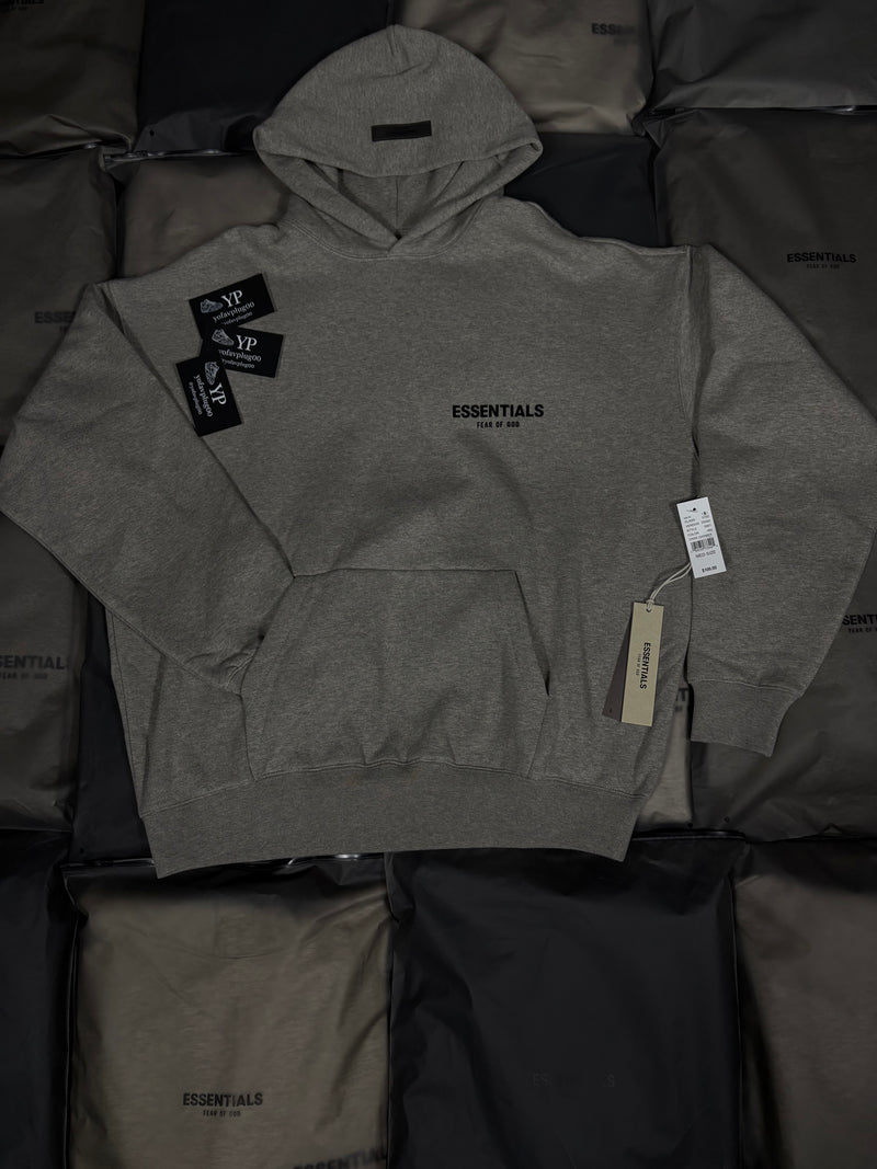 Essential dark oatmeal hoodie