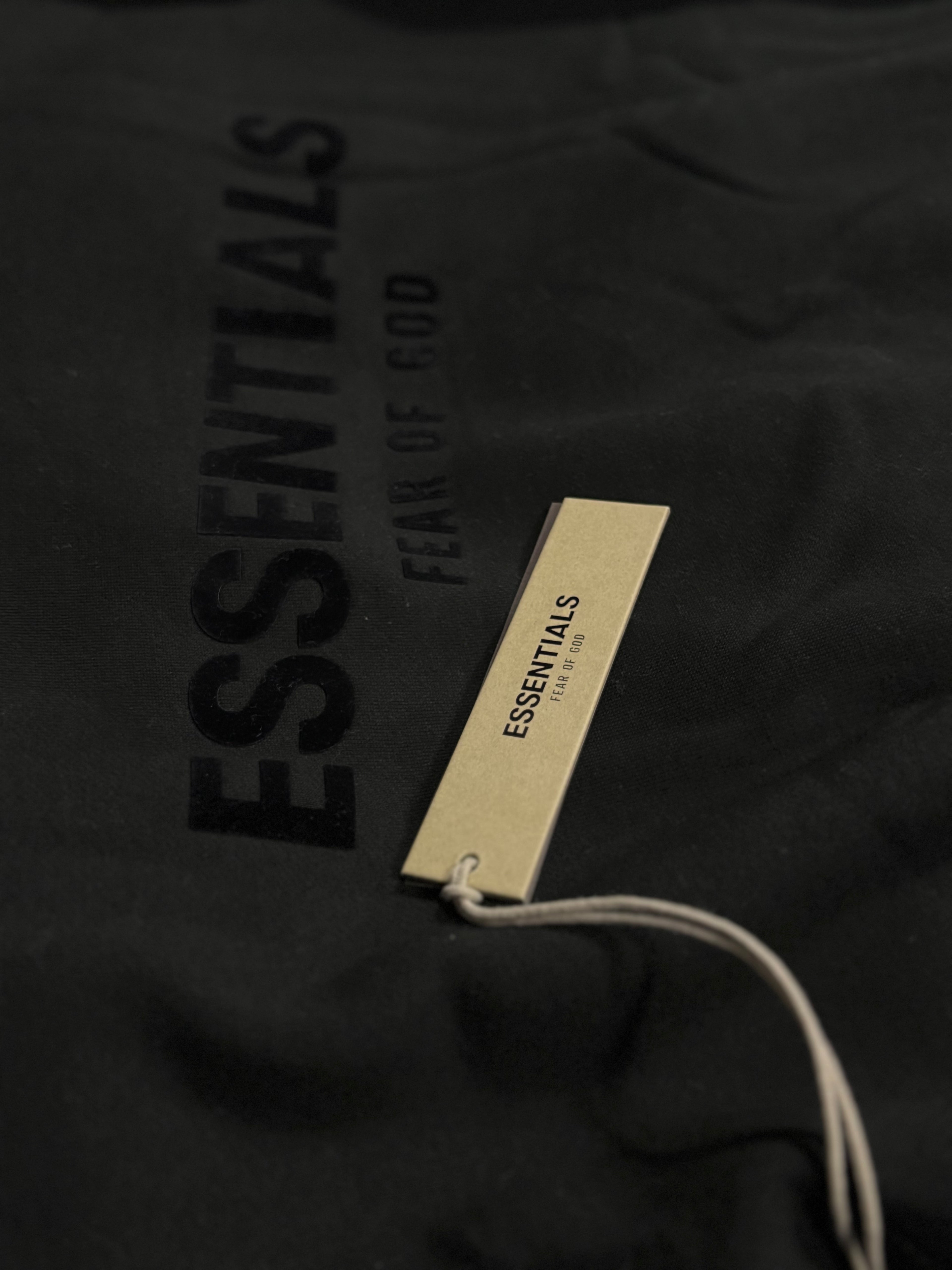 Black Essential hoodies