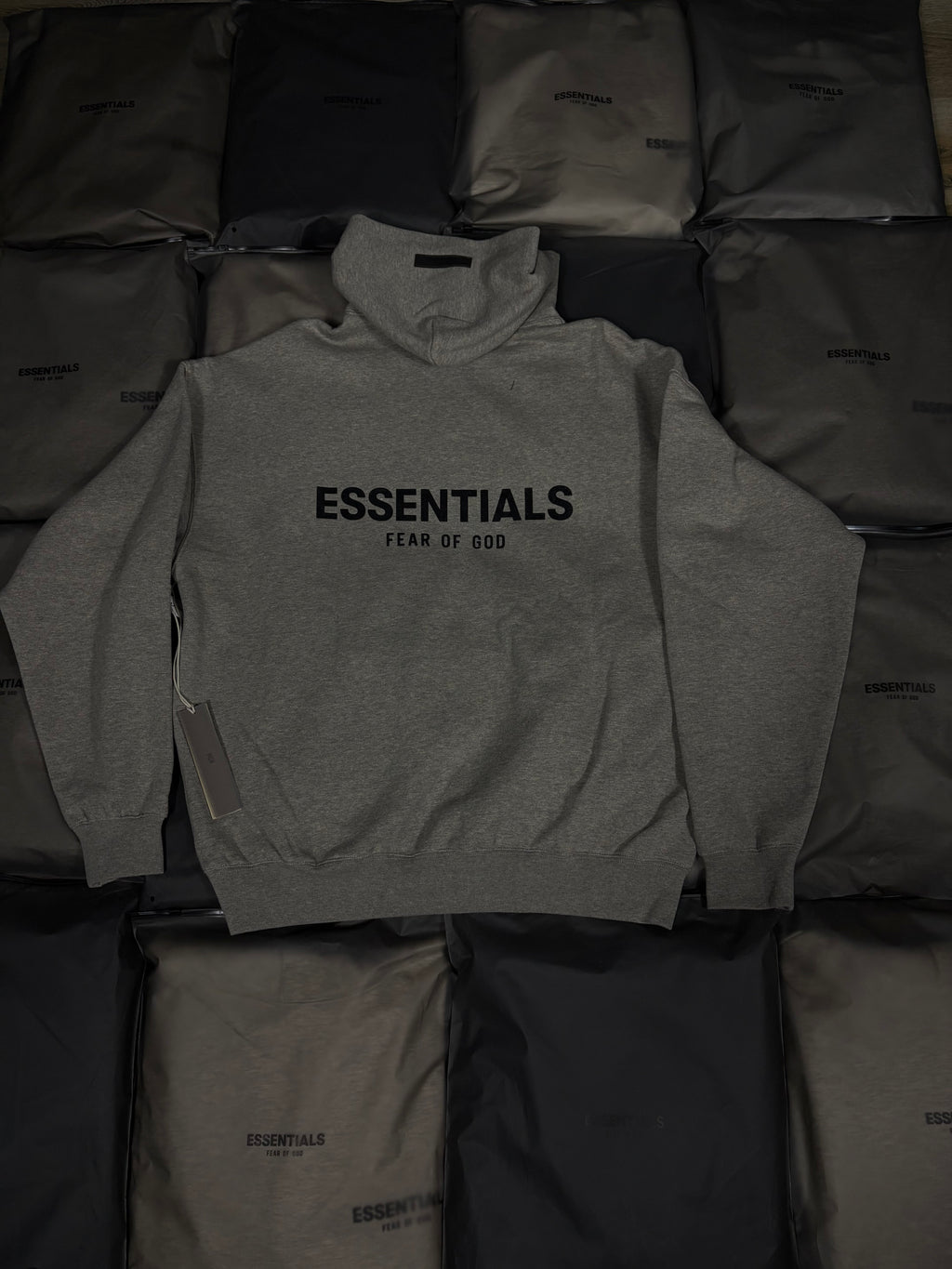 Essential dark oatmeal hoodie