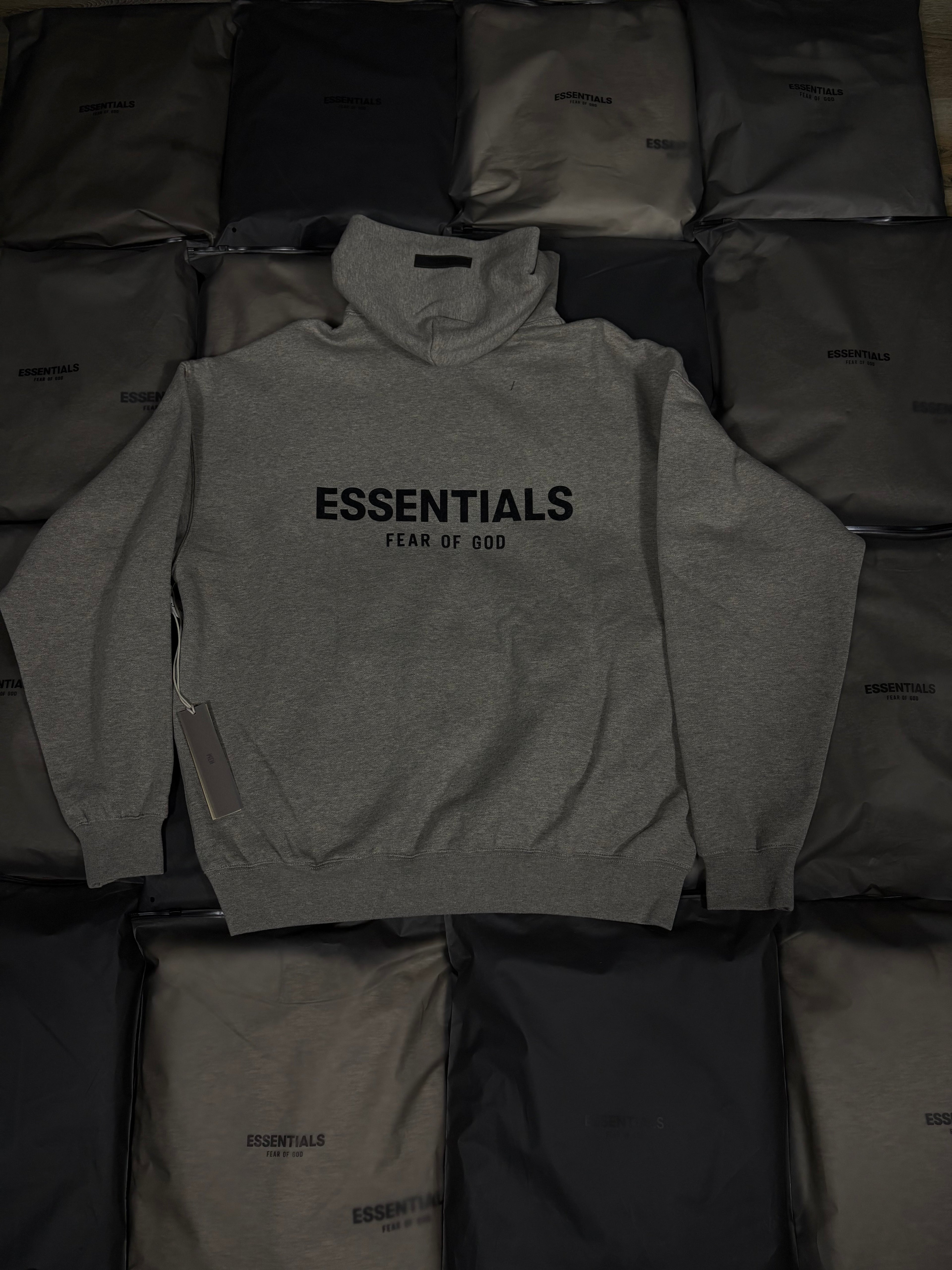 Essential dark oatmeal hoodie