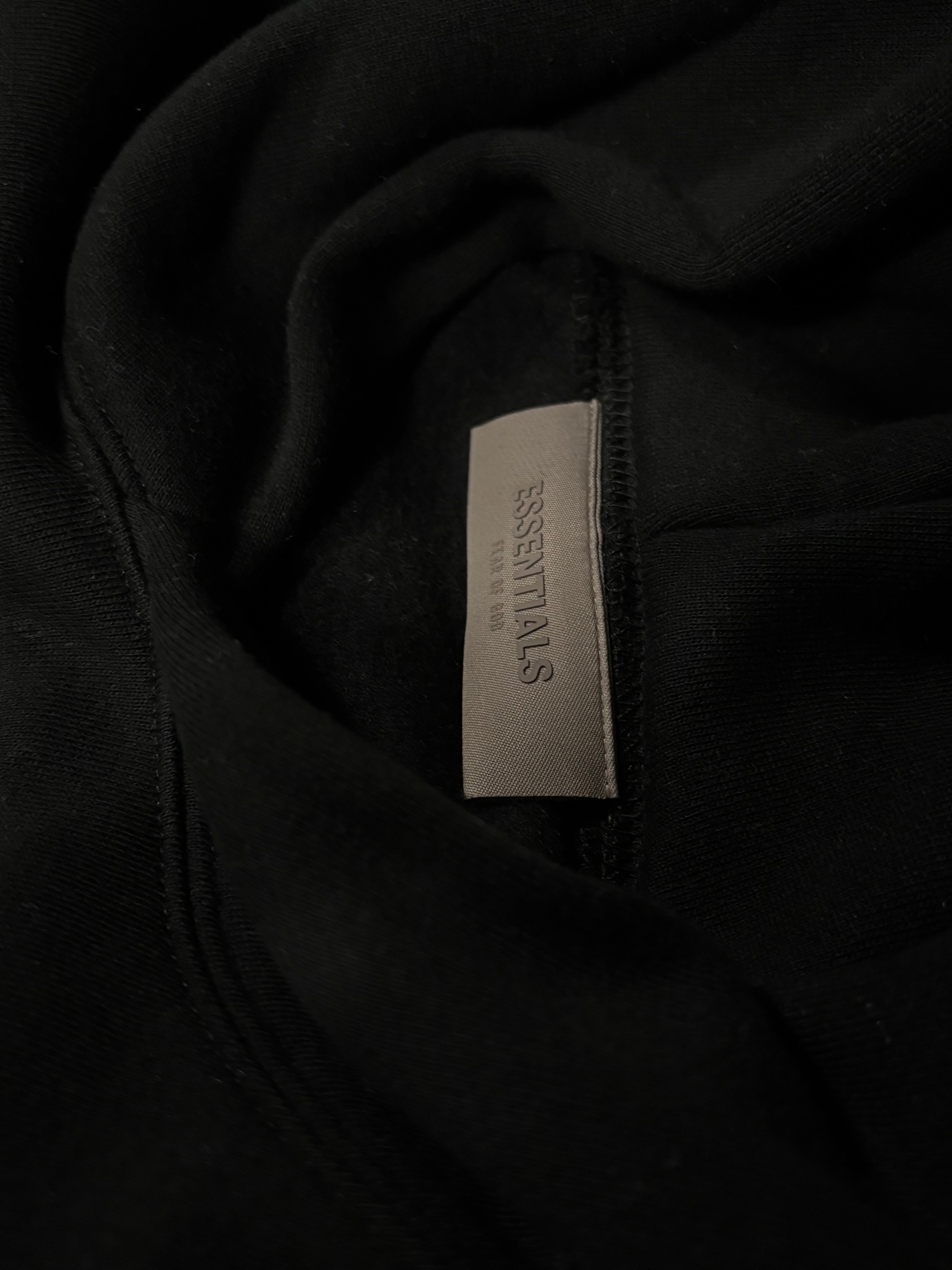 Black Essential hoodies