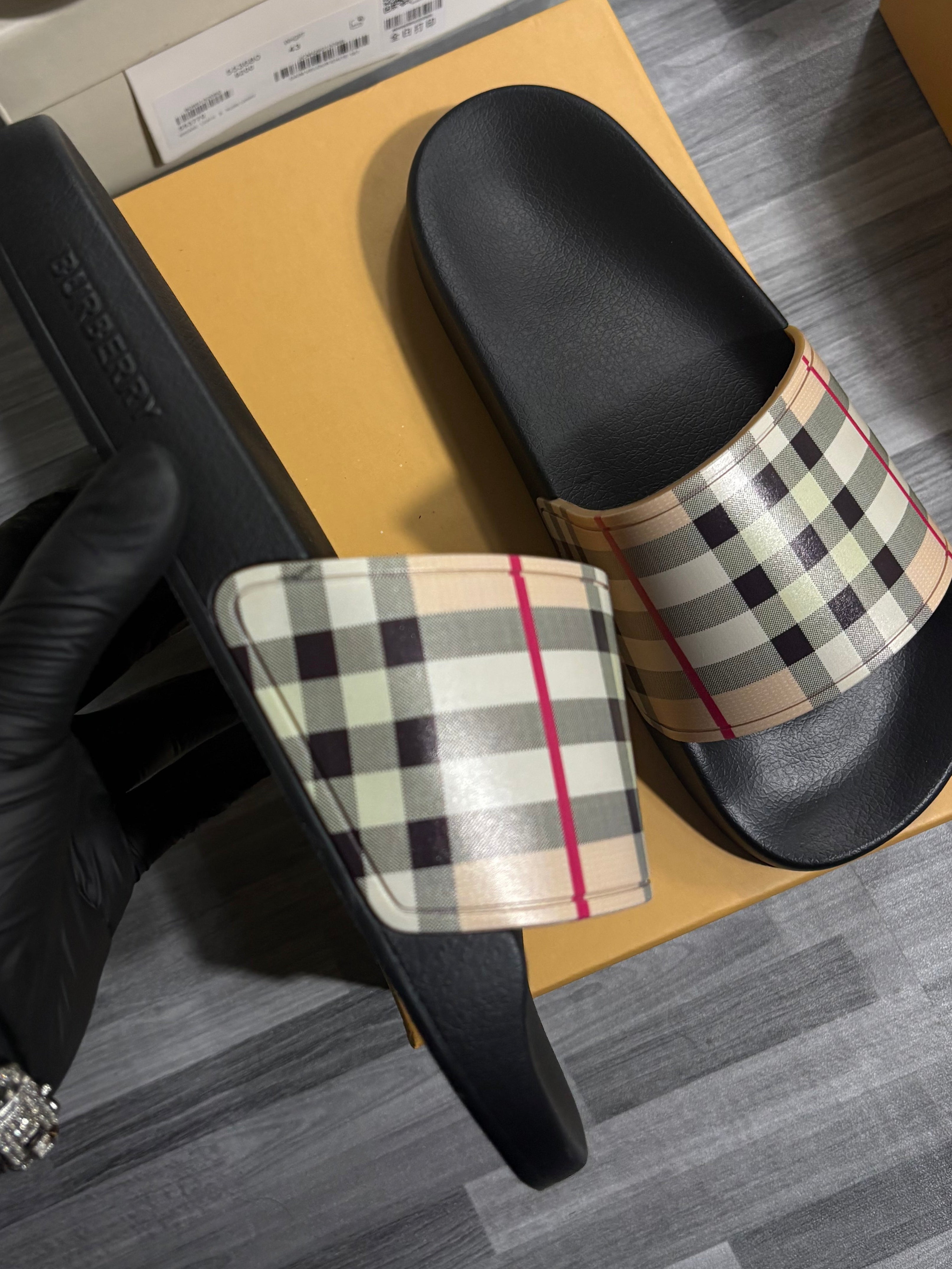 Burberry slides