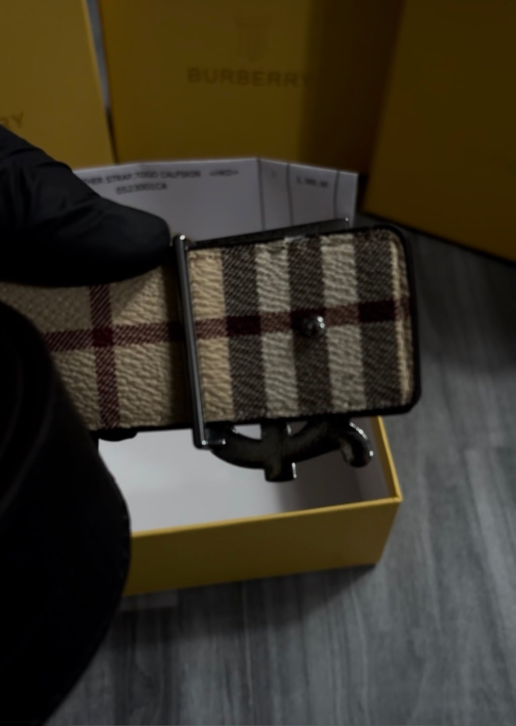 Burberry double side belt